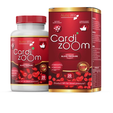 Boîte et pot de Cardizoom, complément alimentaire Nutra Win de 20 gélules